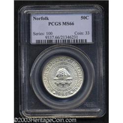 1936 50C Norfolk MS66 PCGS.