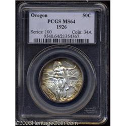 1926 50C Oregon MS64 PCGS.