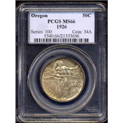 1926 50C Oregon MS66 PCGS.