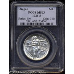 1926-S 50C Oregon MS63 PCGS.