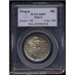 1926-S 50C Oregon MS67 PCGS.