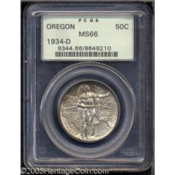1934-D 50C Oregon MS66 PCGS.