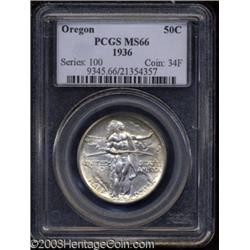 1936 50C Oregon MS66 PCGS.