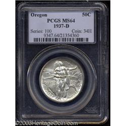 1937-D 50C Oregon MS64 PCGS.