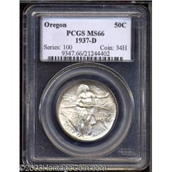 1937-D 50C Oregon MS66 PCGS.