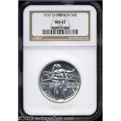 1937-D 50C Oregon MS67 NGC.