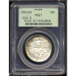 1938-D 50C Oregon MS67 PCGS.