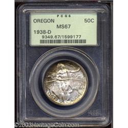 1938-D 50C Oregon MS67 PCGS.