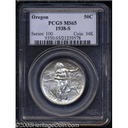 1938-S 50C Oregon MS65 PCGS.