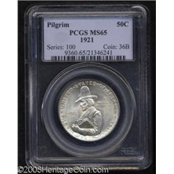 1921 50C Pilgrim MS65 PCGS.