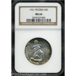 1921 50C Pilgrim MS66 NGC.