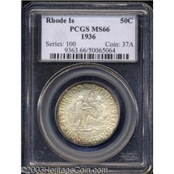 1936 50C Rhode Island MS66 PCGS.