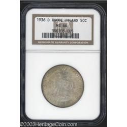 1936-D 50C Rhode Island MS66 NGC.