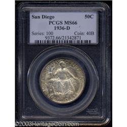 1936-D 50C San Diego MS66 PCGS.