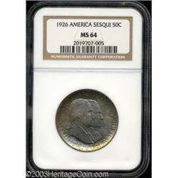 1926 50C Sesquicentennial MS64 NGC.