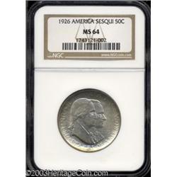 1926 50C Sesquicentennial MS64 NGC.