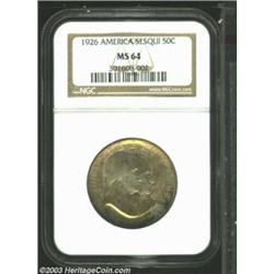 1926 50C Sesquicentennial MS64 NGC.