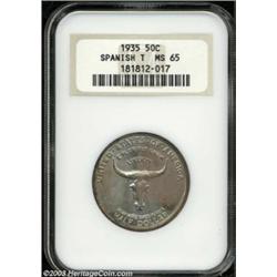 1935 50C Spanish Trail MS65 NGC.