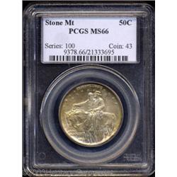 1925 50C Stone Mountain MS66 PCGS.
