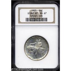 1925 50C Stone Mountain MS67 NGC.