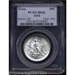 1934 50C Texas MS66 PCGS.