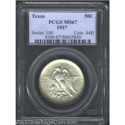 1937 50C Texas MS67 PCGS.