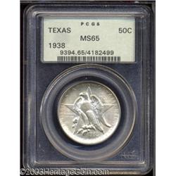 1938 50C Texas MS65 PCGS.