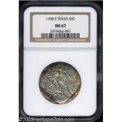 1938-S 50C Texas MS67 NGC.