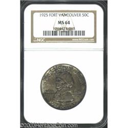 1925 50C Vancouver MS64 NGC.