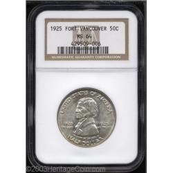 1925 50C Vancouver MS64 NGC.