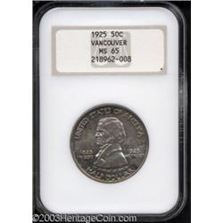 1925 50C Vancouver MS65 NGC.