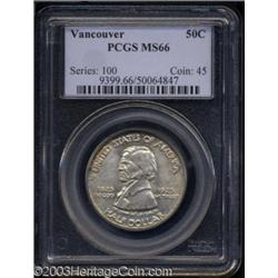 1925 50C Vancouver MS66 PCGS.
