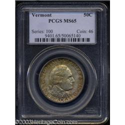 1927 50C Vermont MS65 PCGS.