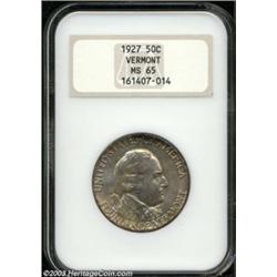 1927 50C Vermont MS65 NGC.