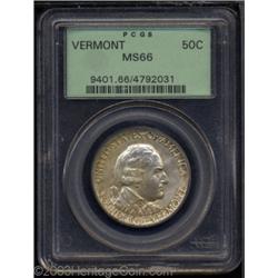 1927 50C Vermont MS66 PCGS.