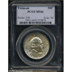 1927 50C Vermont MS66 PCGS.