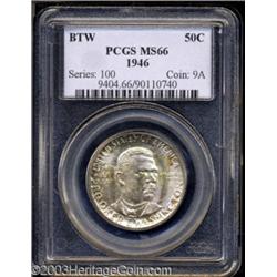 1946 50C Booker T. Washington MS66 PCGS.
