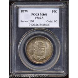 1946-S 50C Booker T. Washington MS66 PCGS.