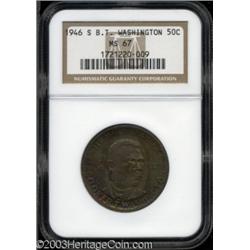 1946-S 50C Booker T. Washington MS67 NGC.