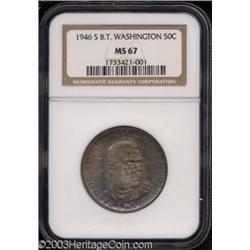 1946-S 50C Booker T. Washington MS67 NGC.