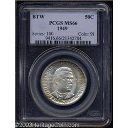 1949 50C Booker T. Washington MS66 PCGS.