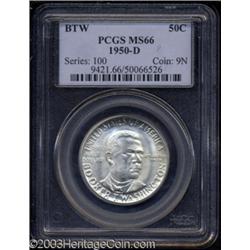 1950-D 50C Booker T. Washington MS66 PCGS.