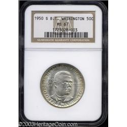 1950-S 50C Booker T. Washington MS67 NGC.