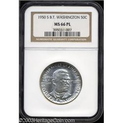 1950-S 50C Booker T. Washington MS66 Prooflike NGC.