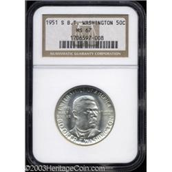 1951-S 50C Booker T. Washington MS67 NGC.