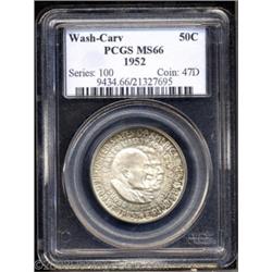 1952 50C Washington-Carver MS66 PCGS.
