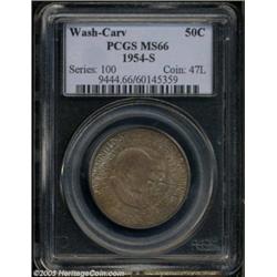 1954-S 50C Washington-Carver MS66 PCGS.