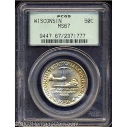 1936 50C Wisconsin MS67 PCGS.