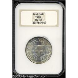 1936 50C York MS67 NGC.