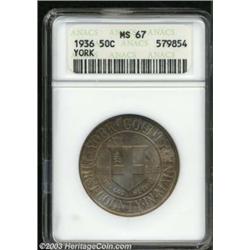 1936 50C York MS67 ANACS.
